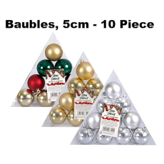 Christmas Tree Decor Balls - 10 piece, 5cm